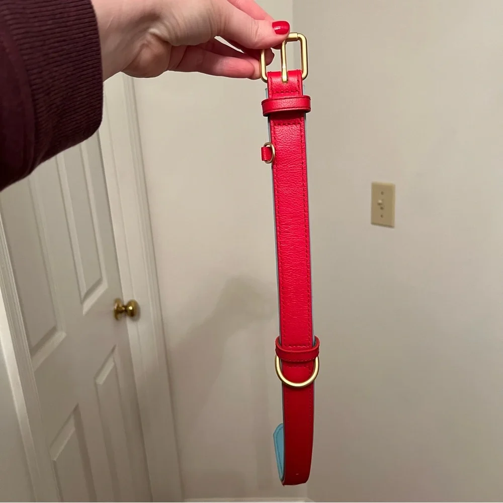 Bright Red Padded Dog Collar